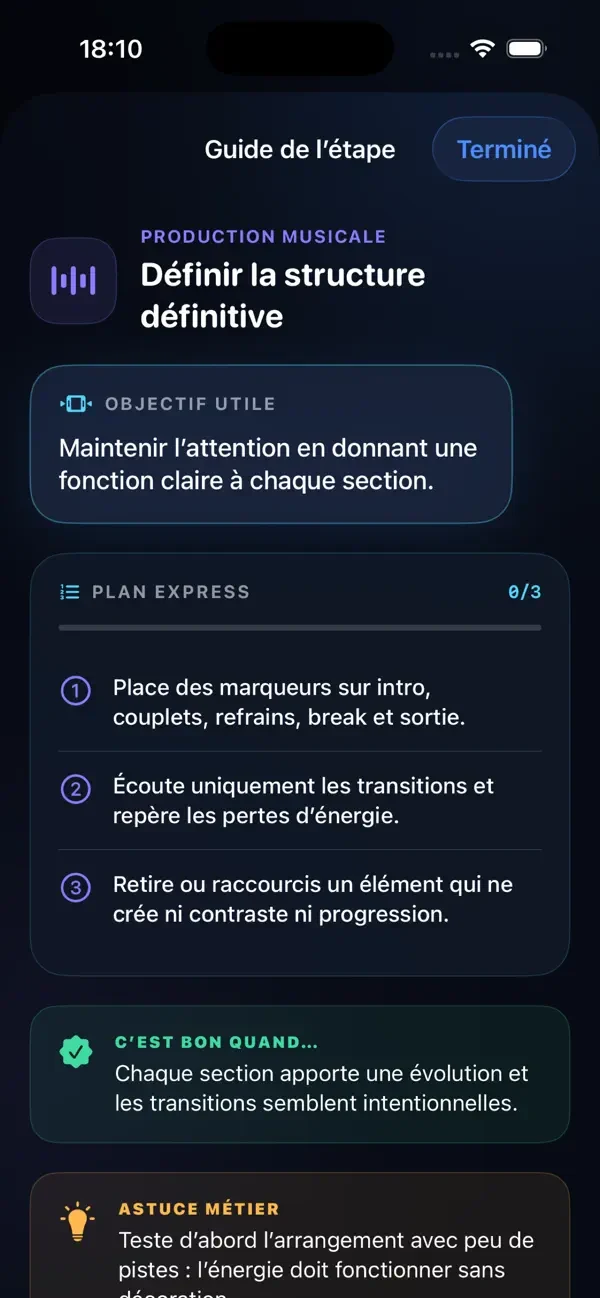 FinishPilot — Mini-tutoriel