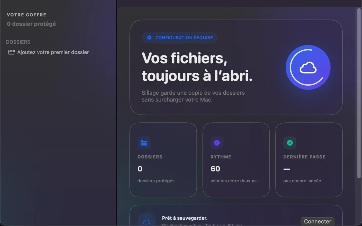 Sillage — Tableau de bord